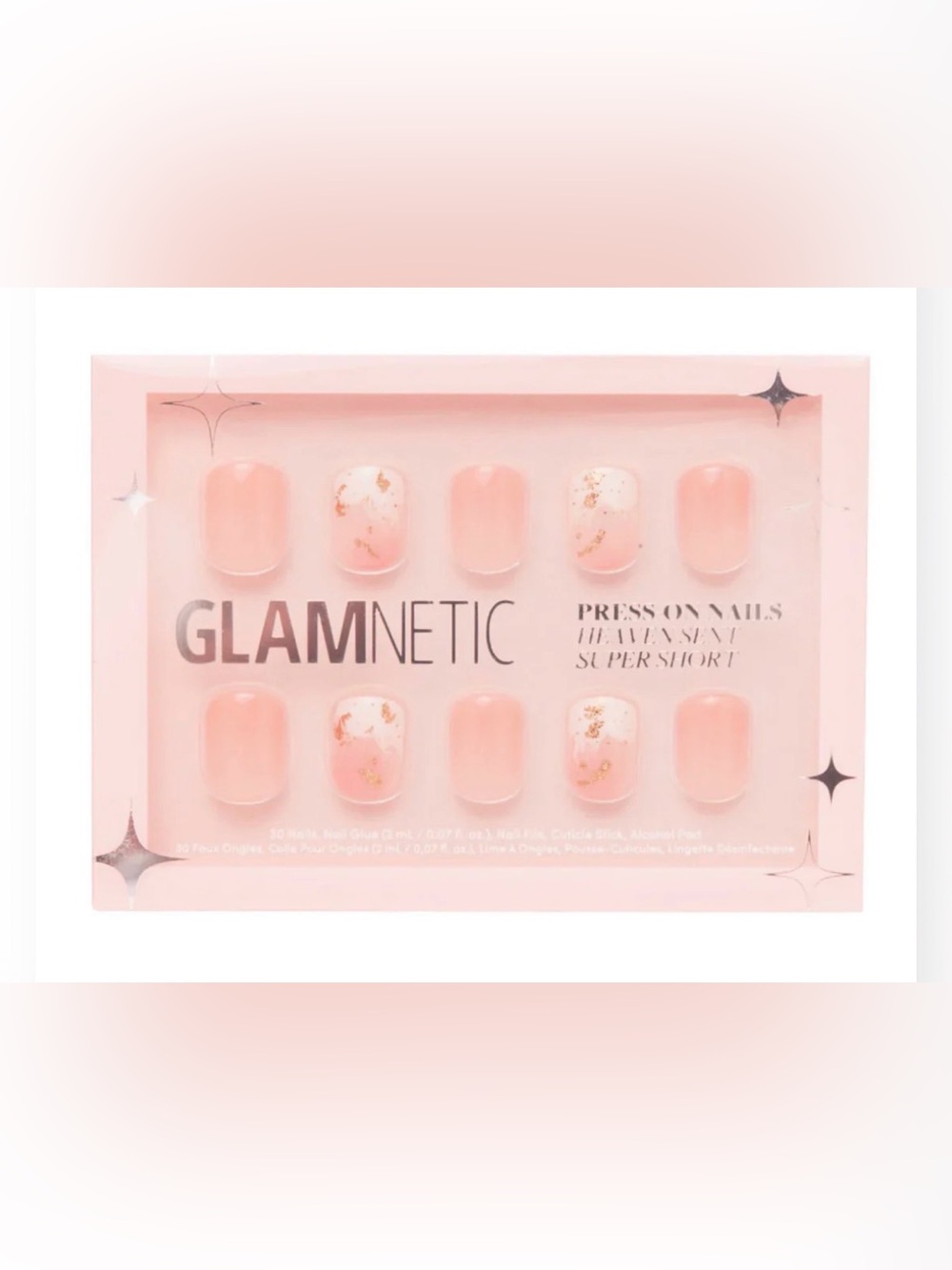 GLAMNETIC - Heaven Sent Press-On Nails - Super Short